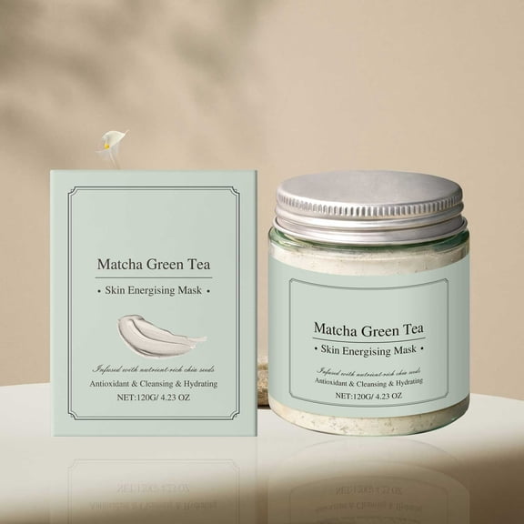 PiGOGI Matcha Green Tea Energizing Face Mask, Hydrating and Revitalizing, 120g
