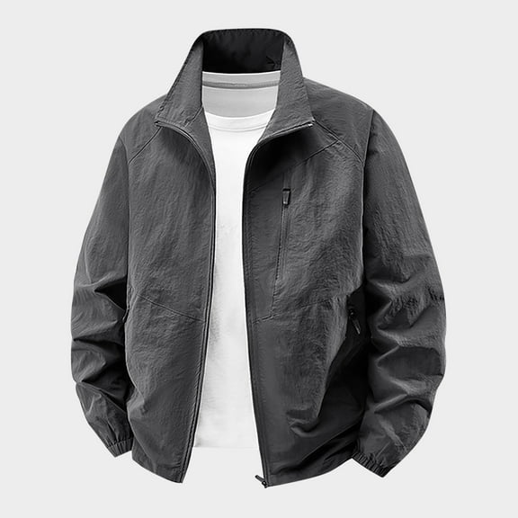 PiGOGI Men's Thin Sports Multi-bag Casual Loose Mountaineering Outdoor Sleeveless Jackets Gray 3XL