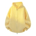 thumbnail image 1 of PiGOGI Men's Winter Jacket Knitted Sweater Cardigan Two Way Zipper Hooded Long Sleeve Casual Warm Outwear Fleece Yellow XL, 1 of 3