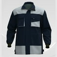 thumbnail image 1 of PiGOGI Mens Winter Coats Plus Size Bomber Jacket Zip Up Stand Collar Oxford Cargo Coat Winter Warm Work Clothes with Pockets Dark Blue S, 1 of 4