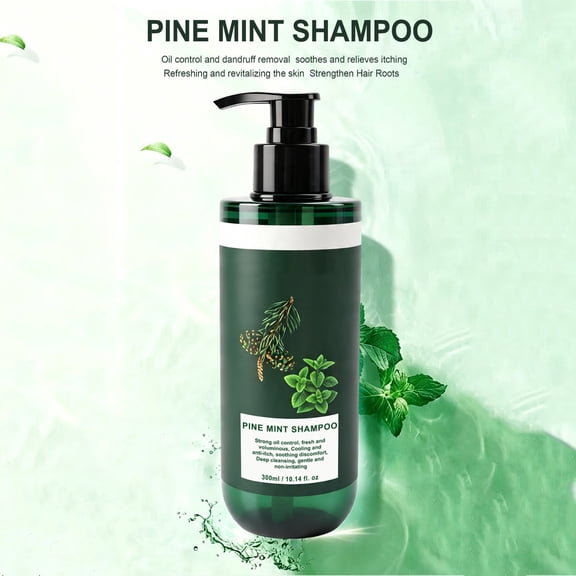 PiGOGI Mint Shampoo for Deep Cleansing, Refreshing Scalp Care Oil Control, Dandruff Relief 300ml