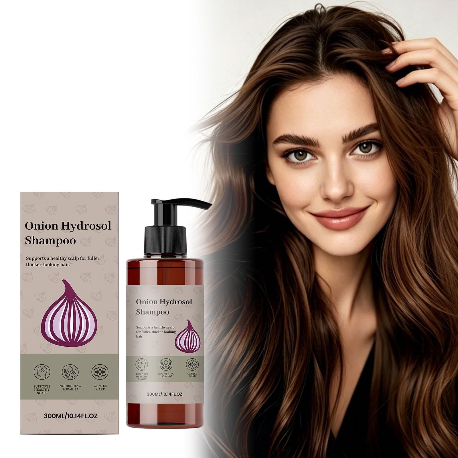 PiGOGI Onion Hydrosol Shampoo for Thinning Hair Supports Scalp Fuller Thicker 300ml
