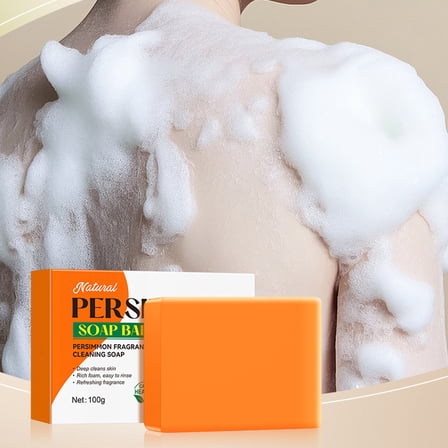 PiGOGI Persimmon Soap Deodorizing Hand Made Soap Bath Cleansing Soap 100g