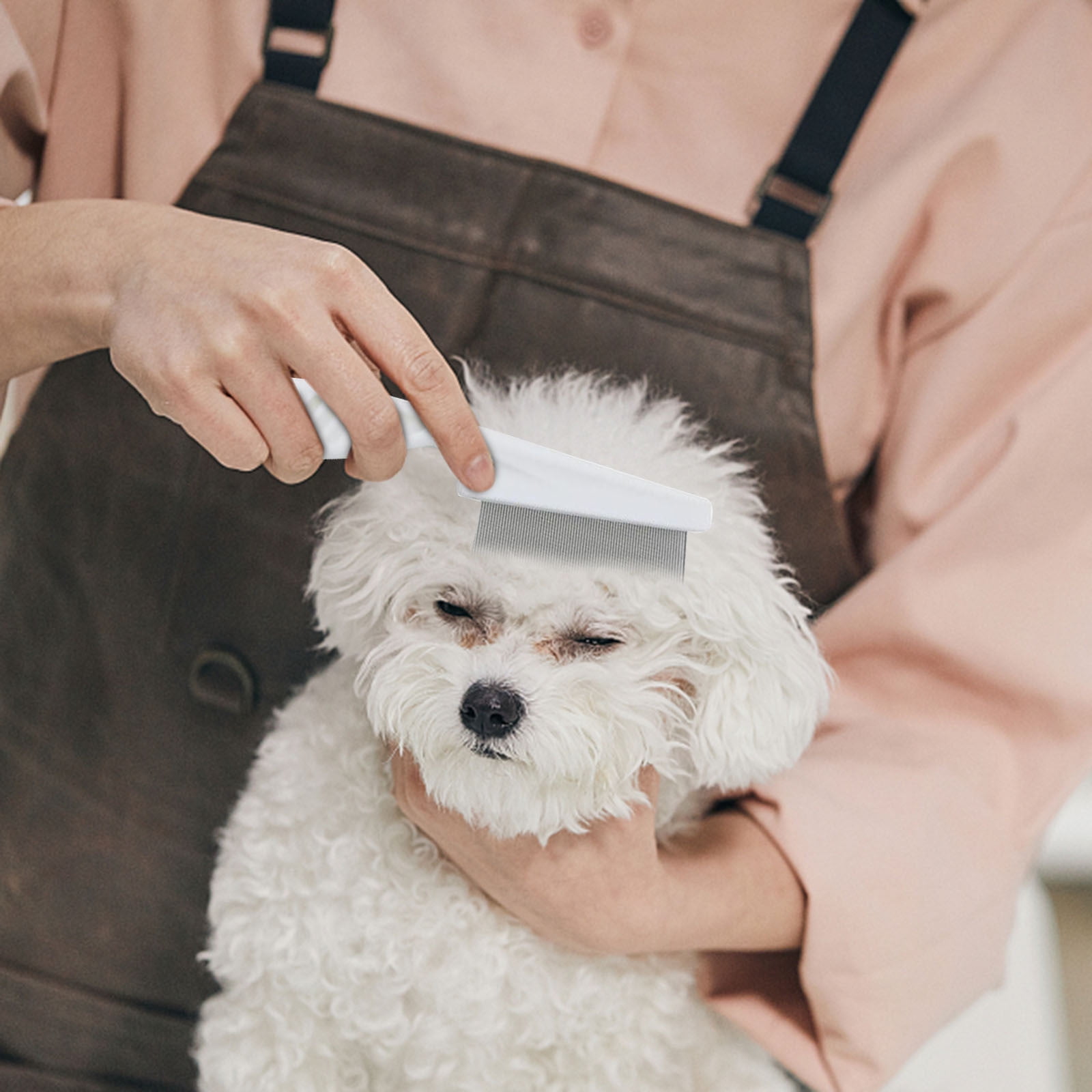 PiGOGI Pet Flea Removal Comb Dog Comb Flea Removal Comb Beauty Comb