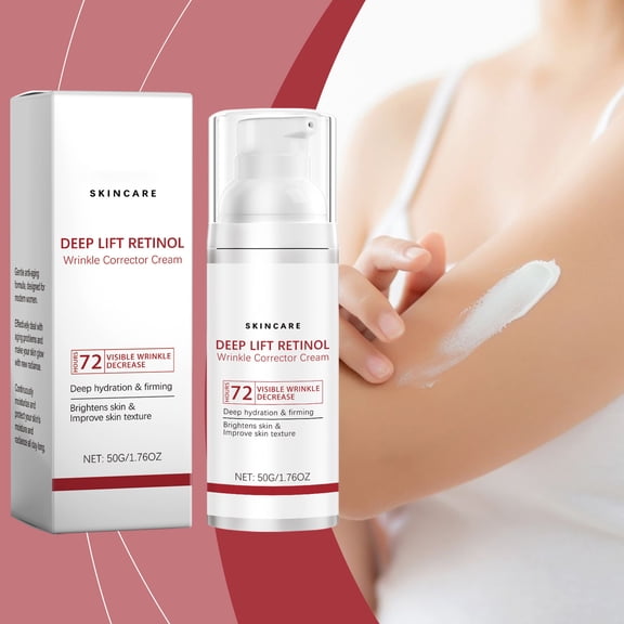 PiGOGI Retinol Anti Wrinkle Cream, Hydrates and Firms Skin, Gentle formula, 50g, for All Skin Types