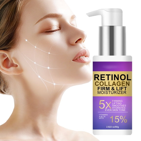 PiGOGI Retinol Collagen Firming Moisturizing Cream, Multi Effect Lifting and Smoothing, 80g