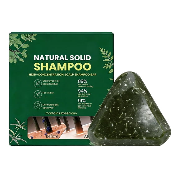 PiGOGI Rosemary Natural Shampoo Bar Gentle Nourishing Non Irritating Solid Shampoo
