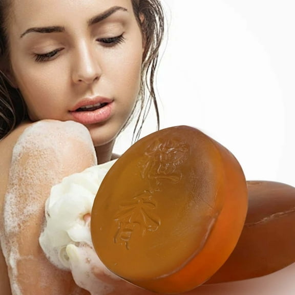 PiGOGI Sandalwood Soap Body Cleansing Moisturizing Bath and Shampoo Soap 100g