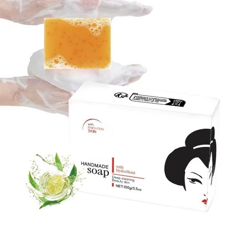 PiGOGI Soap Bar Dark Soap Remover for Face and Body Even tone Moisturizing Nourishing Natural Ingredients 100g