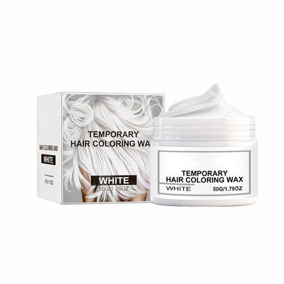 PiGOGI Temporary Hair Coloring Wax Hairstyle Dyes for Men Women Available In Brown White Blue Apply and Wash Out 50g