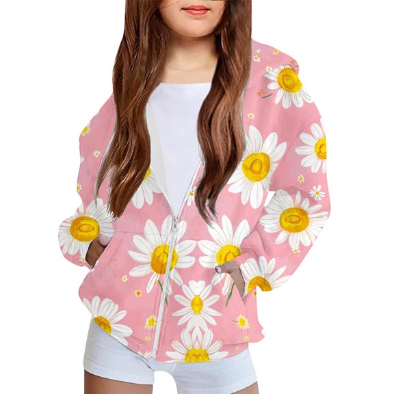 PiGOGI Toddler Winter Jacket with Pockets Boys Girls Fleece Lined Hooded Coat for Outdoor Activities Pink 4 Years