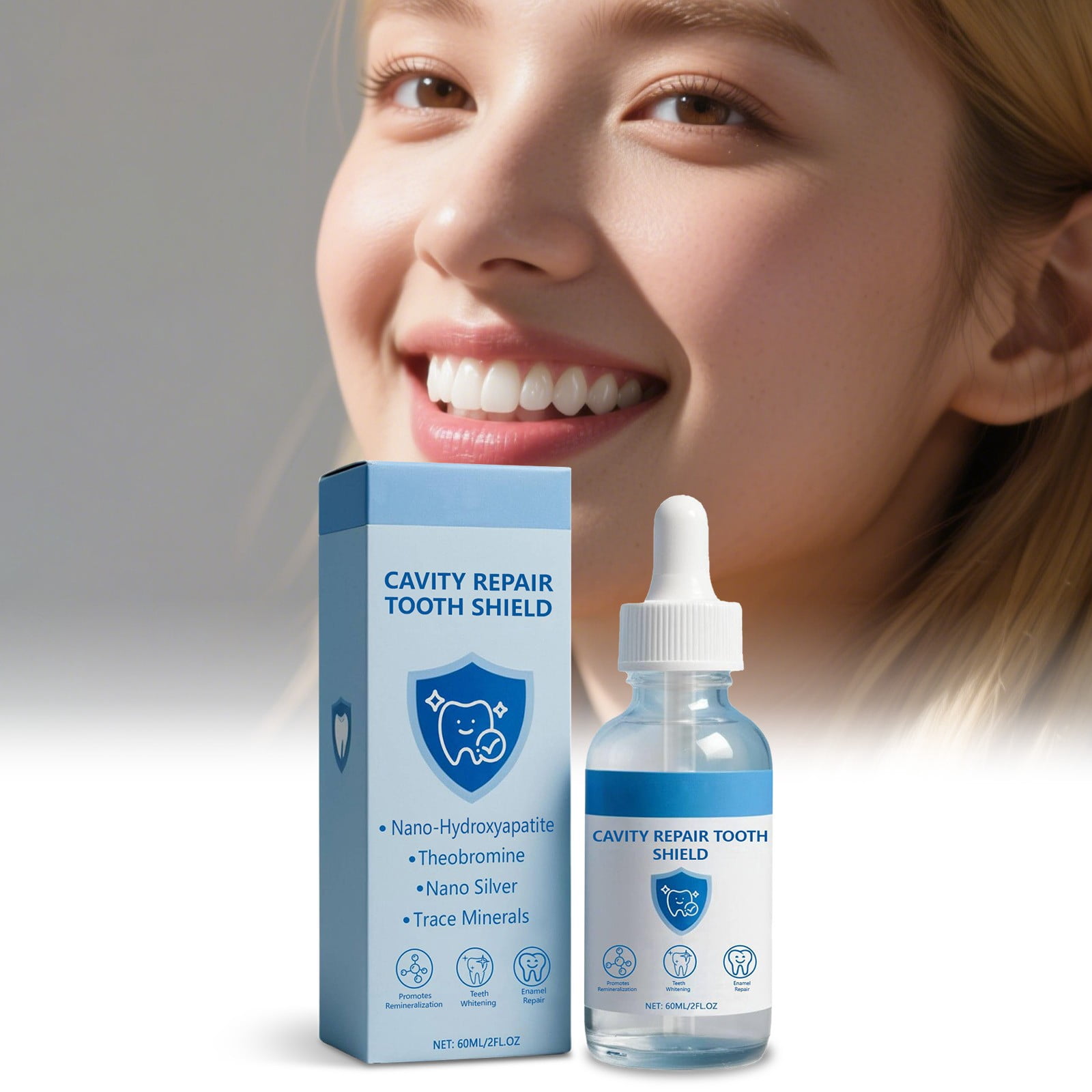 PiGOGI Tooth Care Serum Protects Gingiva Removes Stains - Freshens Breath Whitens Teeth 60ml