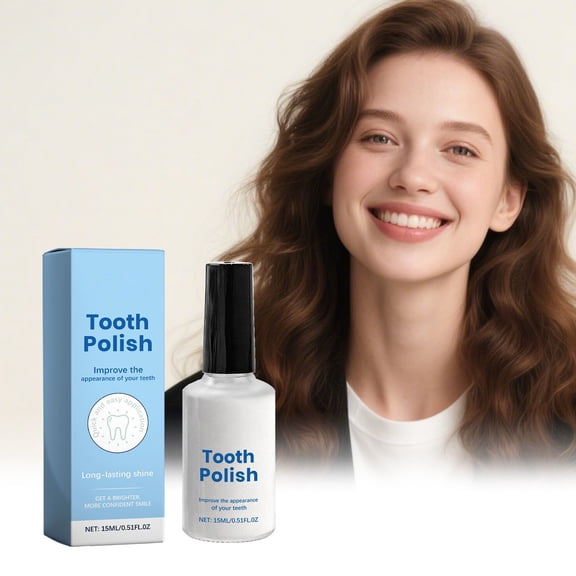 PiGOGI Tooth Polish for Teeth, Instant Stain Remover Paint for Oral Care, Portable Long-Lasting Fresh Mint formula, 15ml