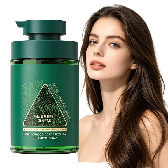 PiGOGI Usman Grass Shampoo 500ml, Natural Herbal Cleanse, Promotes Hair Strength and Scalp Health