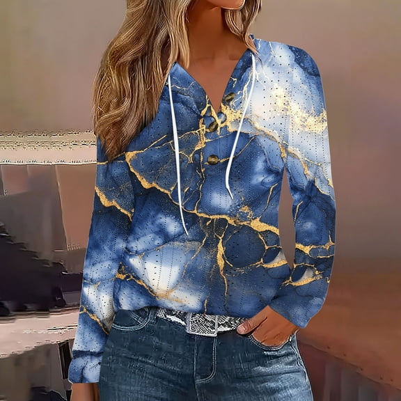 PiGOGI Women's Casual Hooded T-Shirt Short Sleeve Round Neck Thin Comfortable Fashion Loungewear Navy 2XL