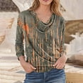 thumbnail image 1 of PiGOGI Women's Flowy Pleated Collar Printed Long Sleeve Casual Top Blouse Tunic Tops Multicolor M, 1 of 5