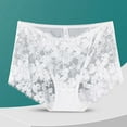 thumbnail image 1 of PiGOGI Women's High Waist Seamless Underwear - Breathable Cotton Panties - L to 2XL Comfortable Briefs White, 1 of 3