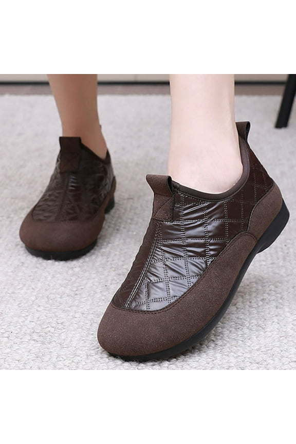 Women's Korean Boots for Women Winter Snow Boots Waterproof Warm Slip On Fashion Shoes Coffee 41