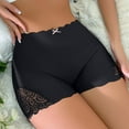 thumbnail image 1 of PiGOGI Women's Lace High Waist Safety Pants - Sexy Underwear - S to L Comfortable Briefs Black, 1 of 6
