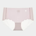 thumbnail image 1 of PiGOGI Women's Seamless Ice Silk Underwear - Comfortable Breathable Briefs - M to XL Soft Panties Pink, 1 of 3