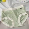 thumbnail image 1 of PiGOGI Women's Seamless Ice Silk Underwear - Comfortable Breathable Briefs - M to XXL Soft Panties Green, 1 of 6