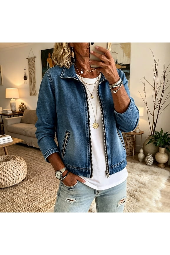 Women's Solid Casual Collar Coat Long Sleeve for Fitness Yoga Sports Lightweight Jacket Fall Winter Blue XL
