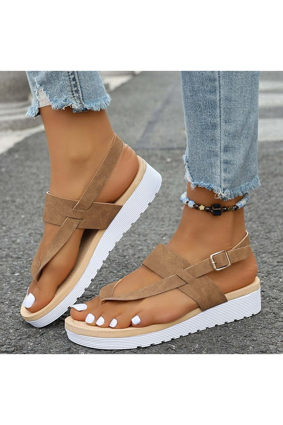Women's Summer Shoes Comfortable Breathable Lightweight Casual Sneakers for Walking, Beach, Outdoor | Non-Slip Arch Support Sandals Size 5-12 Khaki