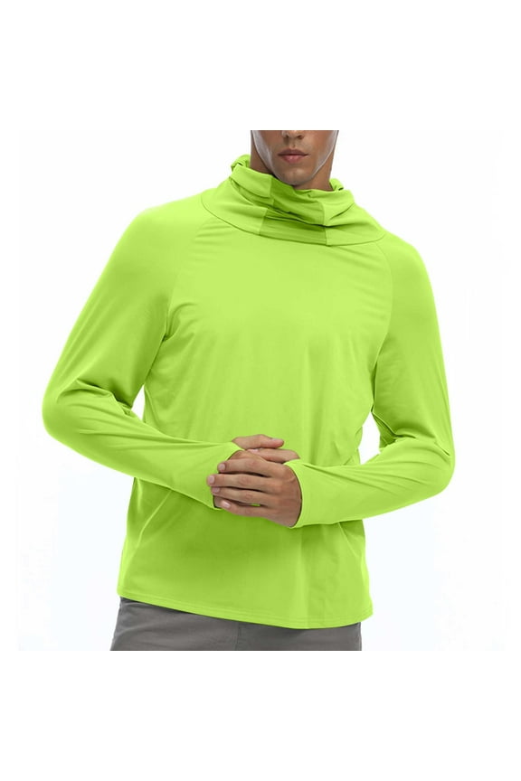 Women's Sun Protection Shirts UV SPF UPF 50+ Long Sleeved Hooded Ice Silk Sunscreen Top Yellow XL