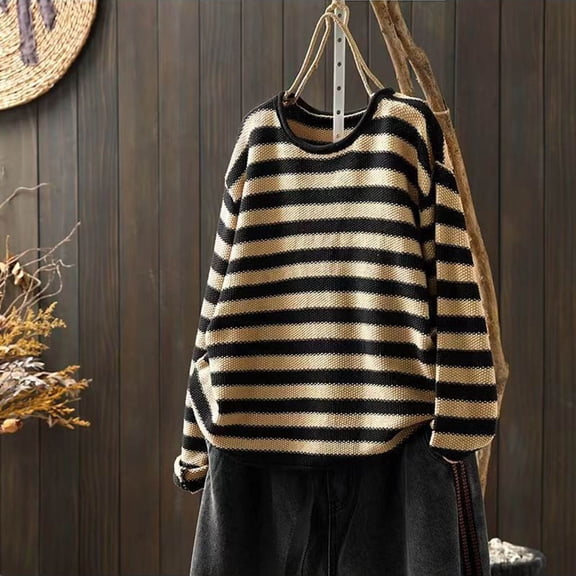 PiGOGI Women's VNeck Knit Cardigan Oversized Long Sleeve Open Front Sweater Casual Loose Cover Up Warm Comfortable Winter Fall Outerwear Black M