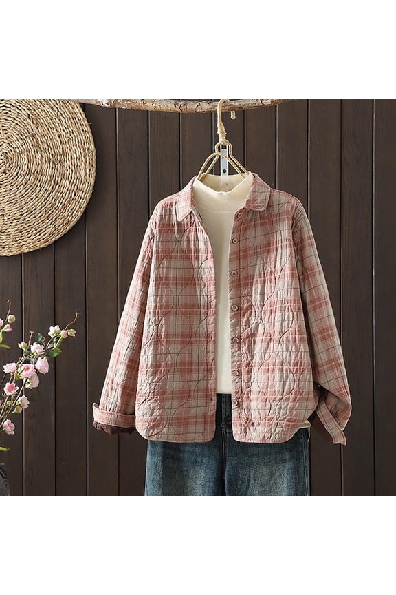 Women's Winter Jacket Hooded Casual Winter Coat Fall Outerwear Pink XL