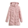 thumbnail image 1 of PiGOGI Women's Winter Jacket Warm Casual Winter Coat Fall Outerwear Pink 2XL, 1 of 3