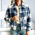 thumbnail image 1 of PiGOGI Womens Long Sleeve Cardigan Coat Button Front Jacket with Turndown Collar and Pockets Casual Soft Outerwear for Daily Wear, 1 of 7