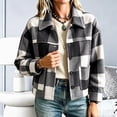 thumbnail image 1 of PiGOGI Womens Long Sleeve Cardigan Coat Button Front Jacket with Turndown Collar and Pockets Casual Soft Outerwear for Daily Wear, 1 of 6