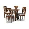 thumbnail image 1 of Pia Modern and Contemporary Grey Fabric Upholstered and  Wood 5-Piece Dining Set, 1 of 5