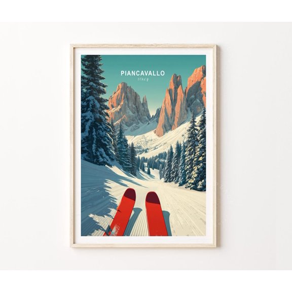 Piancavallo Italy Alpine Mountain Wall Decor Home Decor Unframed Paper Print