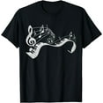 thumbnail image 1 of Pianist Music Notes Treble Clef Piano Player Keyboard Piano T-Shirt, 1 of 4