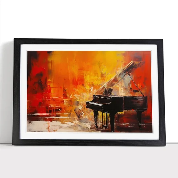 Piano Action Music Studio Wall Art Poster, 8x12 UNFRAMED