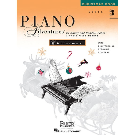 Piano Adventures: Christmas Book Level 2b Holiday Piano Sheet Music for Late Elementary Easy Carols and Duets for Kids F, (Paperback)
