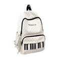 thumbnail image 1 of Piano Backpack for Girls Cute Black Polka Dot Y2k Backpack for Kids | Piano Backpack With Wide Padded Lightweight Adjustable Straps,Back to School Backpack for Teens 8-13, 1 of 6