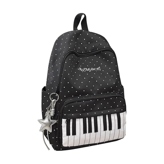 Piano Backpack Music Backpack Candies Polka Dot Backpack Backpack For Women Ivory Piano Backpack Cute Backpack Bookpack For Commute