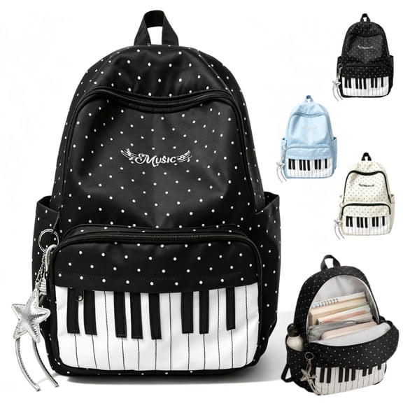 Piano Backpack, Music Backpack Polka Dot, Music Backpack