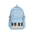 thumbnail image 1 of Piano Backpack Whimsical Twee Backpack Y2k Cute Bookbag Medium Daypack Cutecore Supplies (Light Blue), 1 of 6
