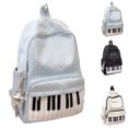 thumbnail image 1 of Piano Backpack for Women, Polka Dot Backpack with Keyboard Design, Cute Y2K Daypack for Travel, Work and Daily Use,Blue, 1 of 6