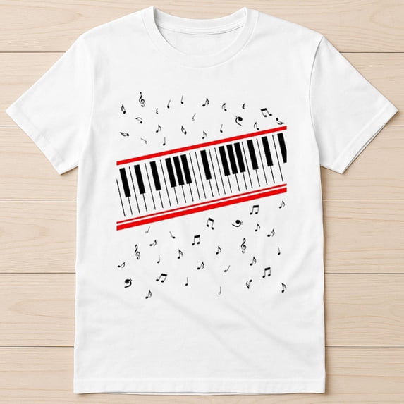 Piano Beat It Mtv Video Music Retro Gift Tee T-Shirt