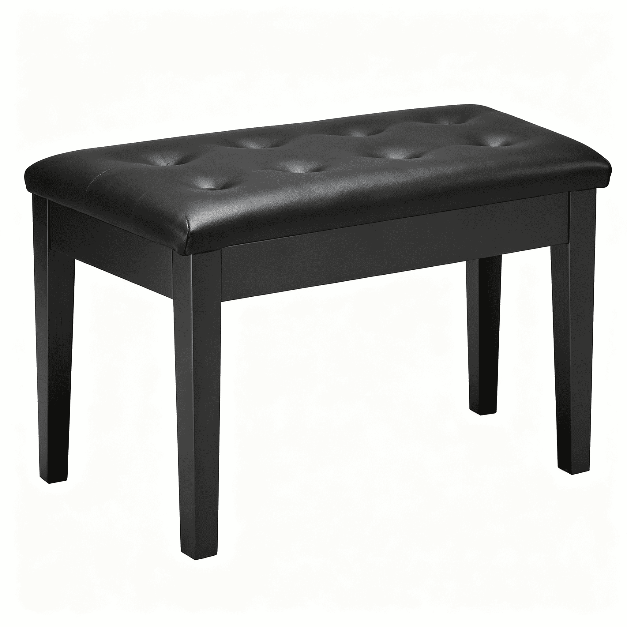 Piano Bench, Duet Keyboard Piano Chair with High-Density Padded Cushion, Storage Compartment for Music Books, Wooden Piano Bookcase Stool Seat, for Vanity and Living Room, 29.5" x 14" x 19"