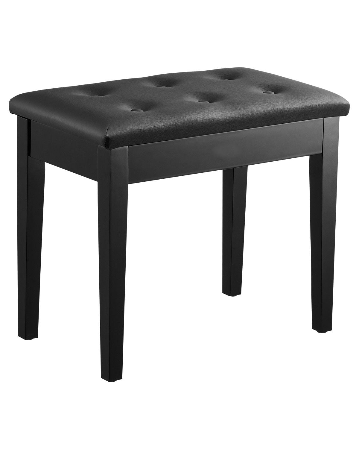 Piano Bench, Keyboard Piano Chair with High-Density Padded Cushion, Storage Compartment for Music Books, Wooden Piano Bookcase Stool Seat, for Vanity, Living Room, Bedroom, 22" x 13.78" x 19"