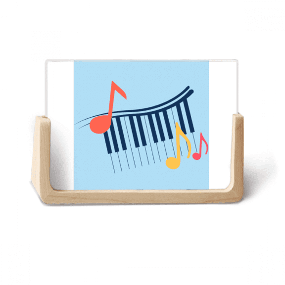 Piano Bight Musical Notation Photo Wooden Photo Frame Tabletop Display