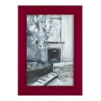 Piano Blues III - Framed Print w/glass - Cherry Red