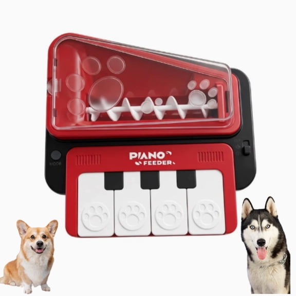 Piano Cat Puzzle Feeder Toys, Piano Treat Dispenser Interactive Dog Toys,Cat Piano Treat Dispenser