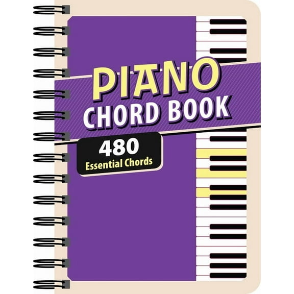 Piano Chord Book: 480 Essential Chords, (Spiral-Bound)